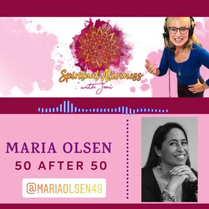 Read more about the article Maria Olsen: How to live a powerful, meaningful life after trauma, loss, triumph and your 50th birthday. Maria’s life lessons from childhood to now are the basis for this powerful conversation.